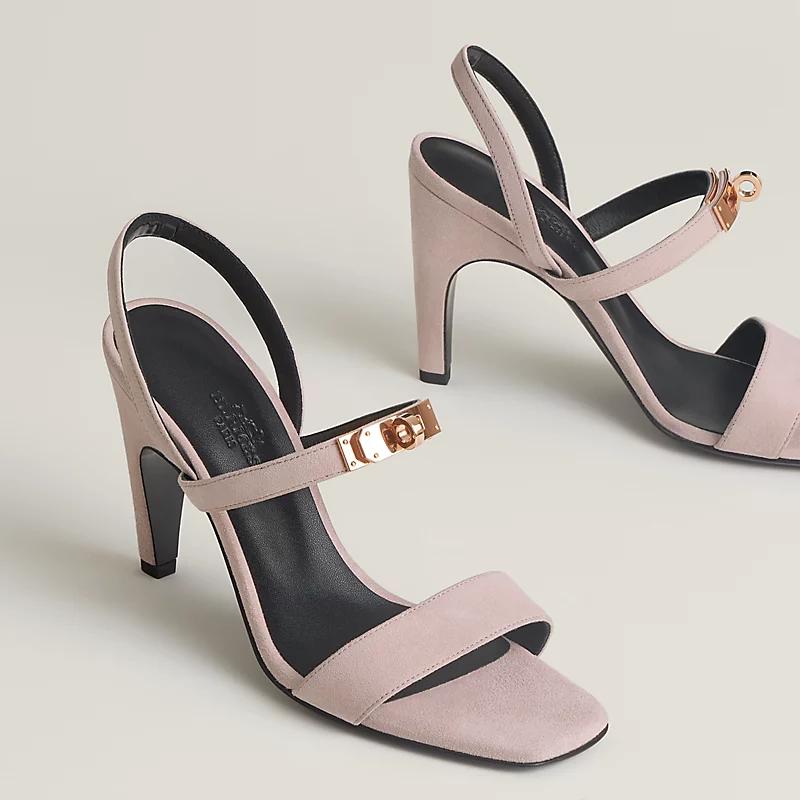 Giày Hermes Glamour 95 Sandal Nữ Hồng Nhạt